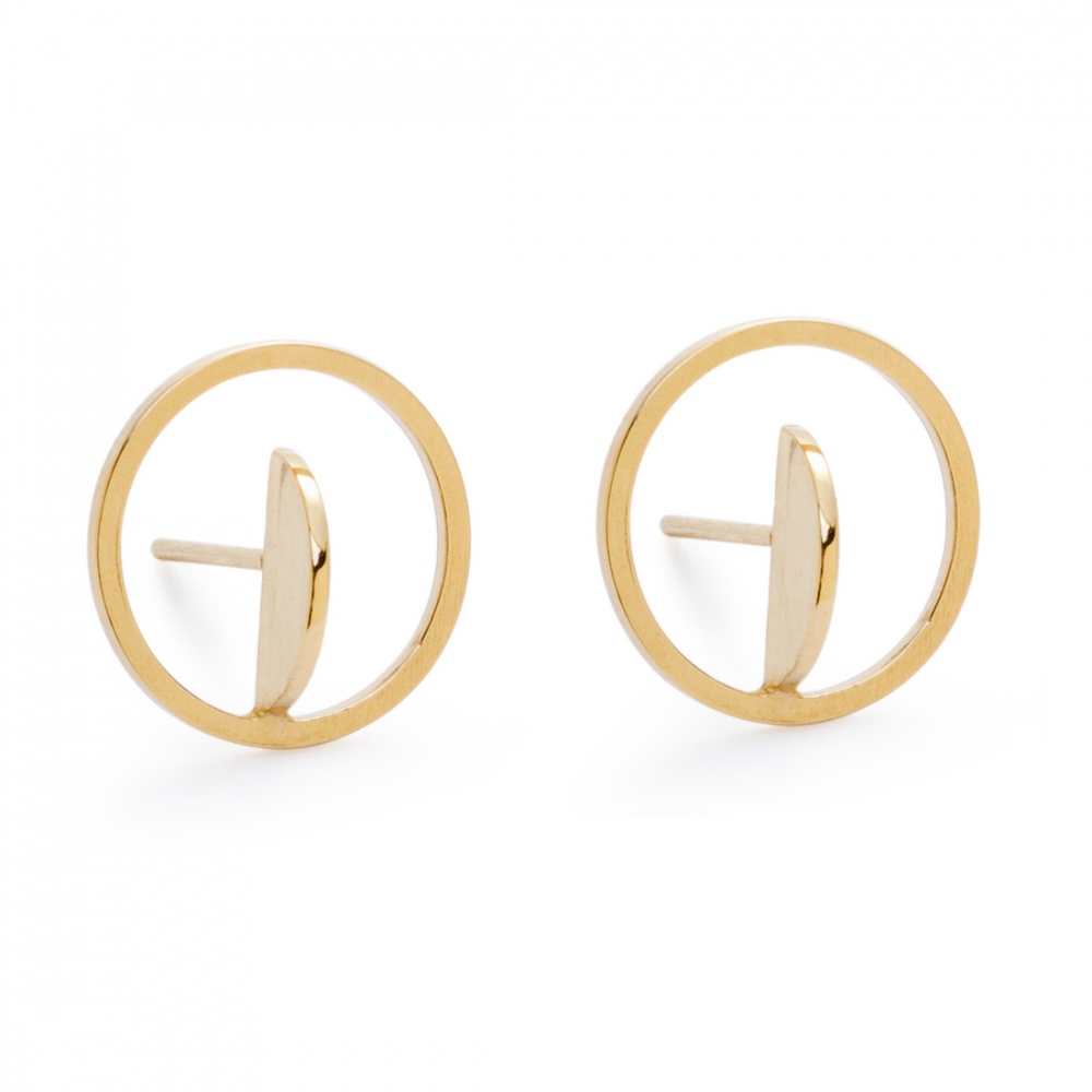 GoldplatedBalance earrings no1 gold - ręcznie wykonana bezkompromisowa biżuteria