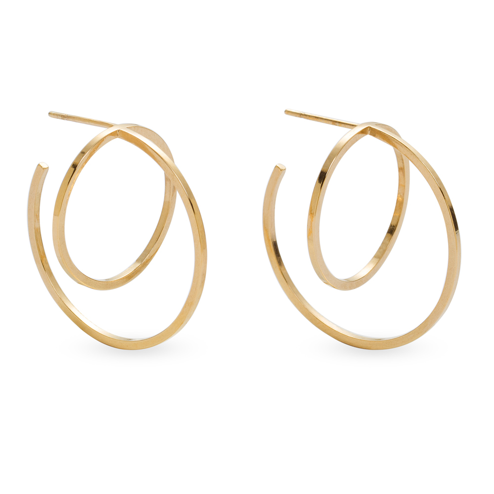 GoldplatedBalance earrings no2 gold - ręcznie wykonana bezkompromisowa biżuteria