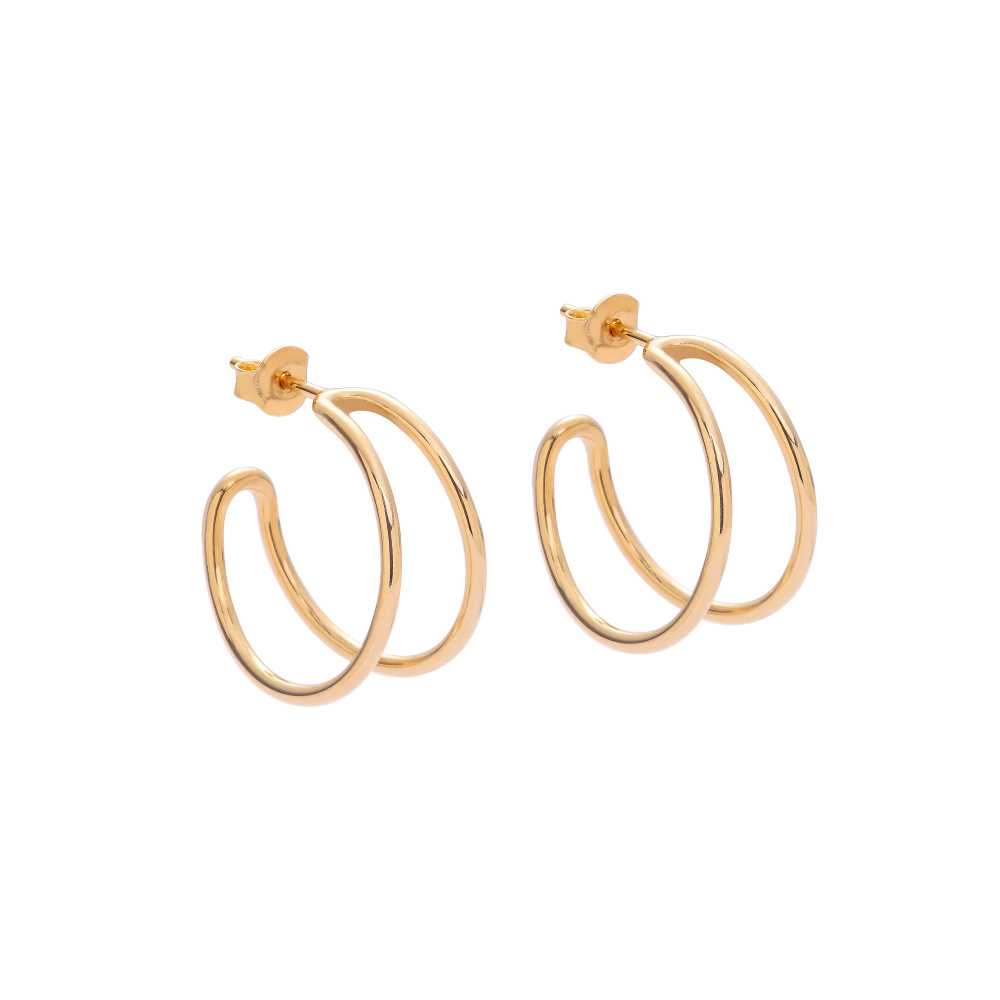 GoldMoon 02 gold earrings - ręcznie wykonana bezkompromisowa biżuteria